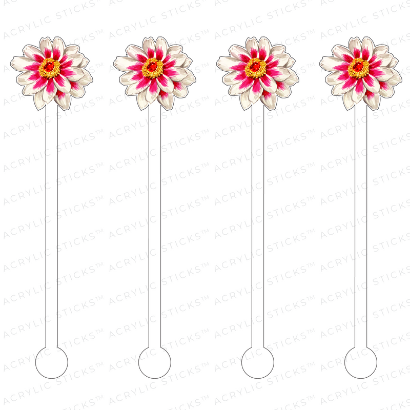 ZINNIA ACRYLIC STIR STICKS