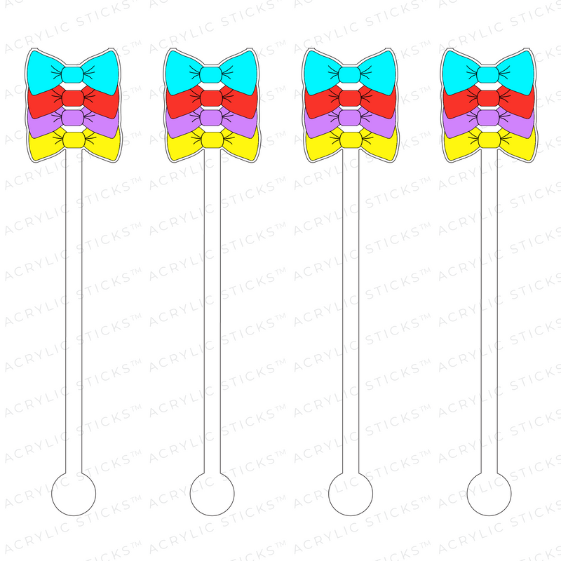 80's BOWS ACRYLIC STIR STICKS