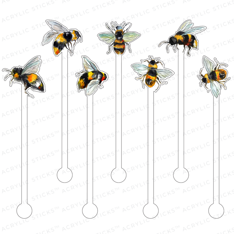 BEE CRAZY ACRYLIC STIR STICKS COMBO