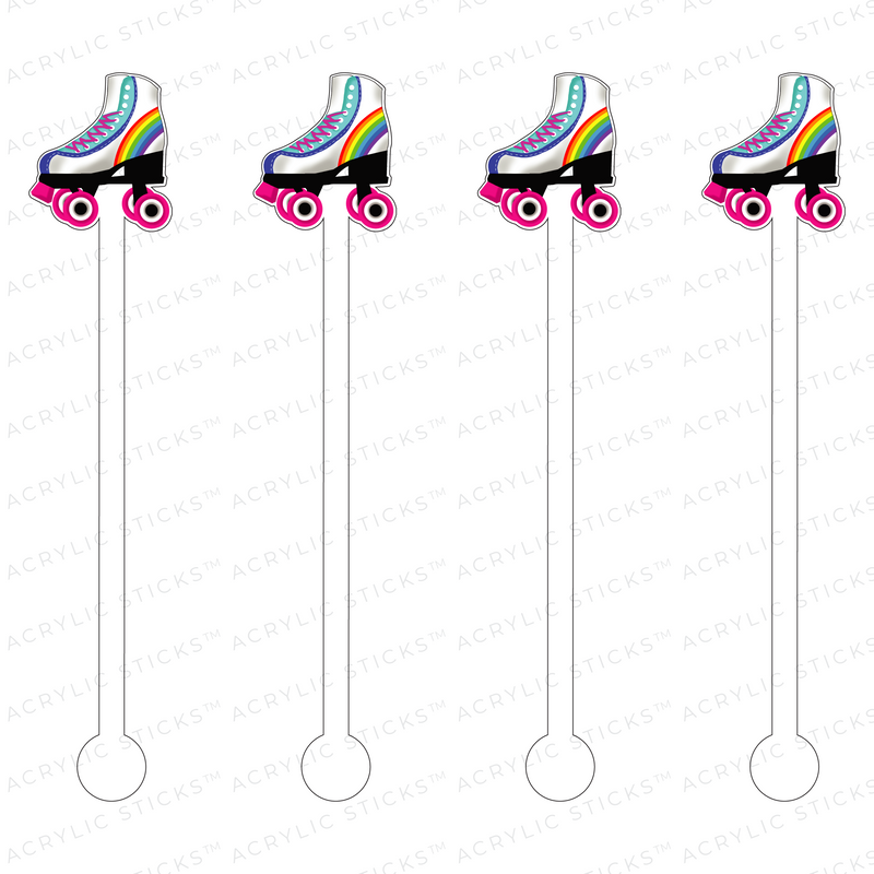 ROLLER SKATE ACRYLIC STIR STICKS