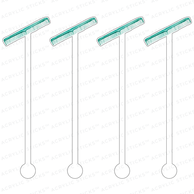 COMB ACRYLIC STIR STICKS