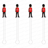 BRITISH GUARD ACRYLIC STIR STICKS (2 STYLE OPTIONS)