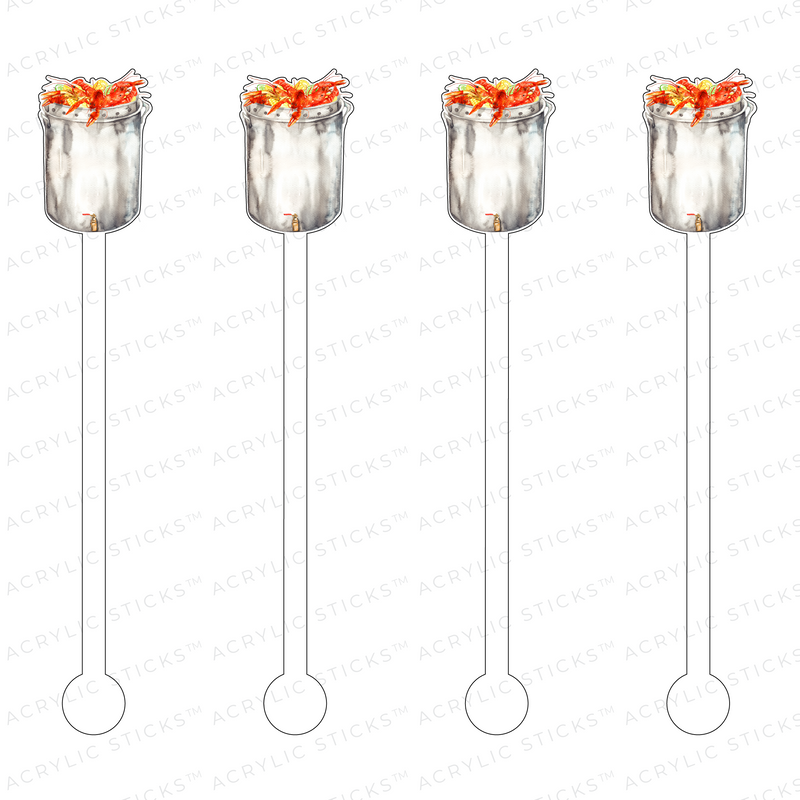 CRAWFISH BOIL ACRYLIC STIR STICKS