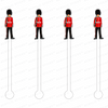 BRITISH GUARD ACRYLIC STIR STICKS (2 STYLE OPTIONS)
