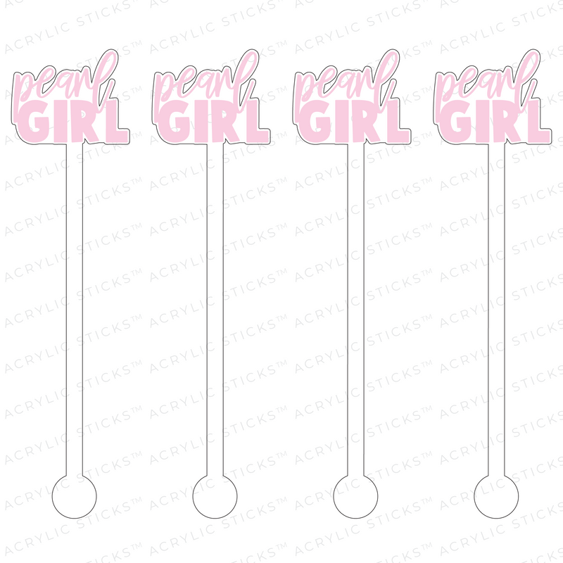 PEARL GIRL ACRYLIC STIR STICKS