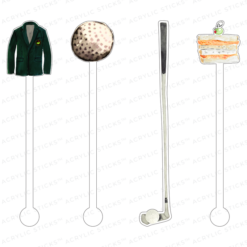 A DAY IN AUGUSTA ACRYLIC STIR STICKS COMBO