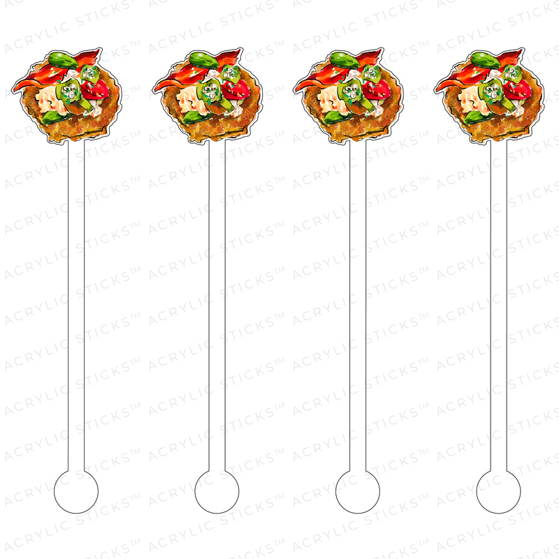 FRIED GREEN TOMATO ACRYLIC STIR STICKS