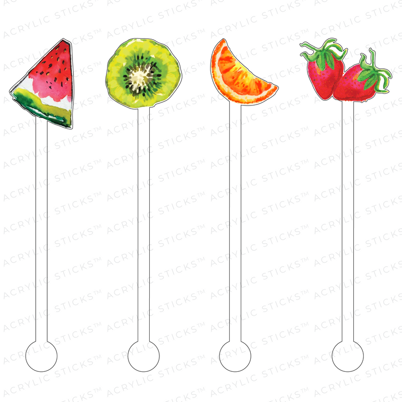 FRUIT LOVERS ARYLIC STIR STICKS COMBO