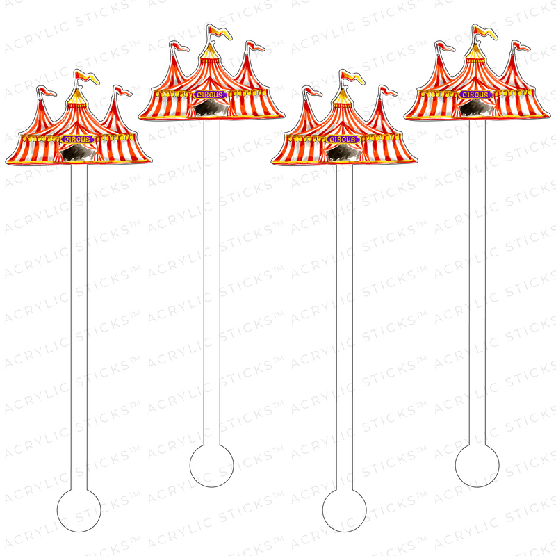 CIRCUS TENT ACRYLIC STIR STICKS