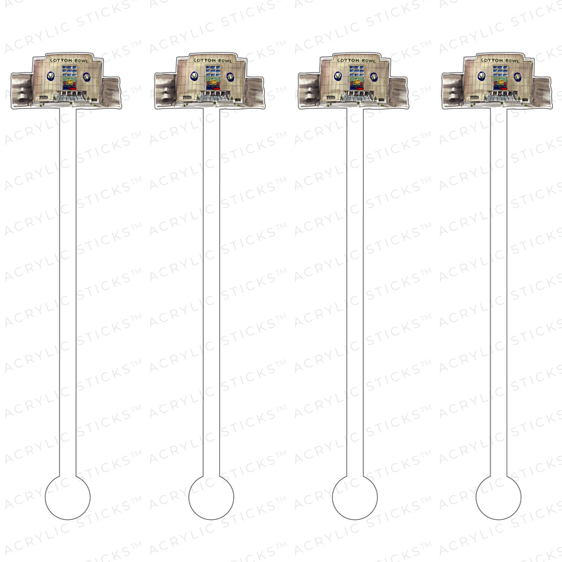 COTTON BOWL ACRYLIC STIR STICKS