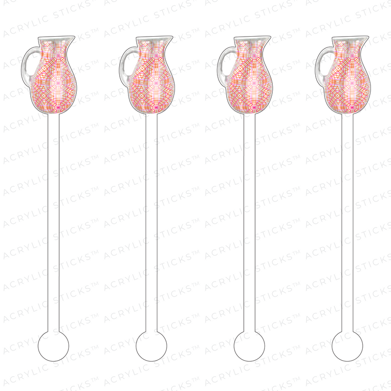 GEO PITCHER ACRYLIC STIR STICKS
