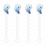BLUE OYSTER ACRYLIC STIR STICKS