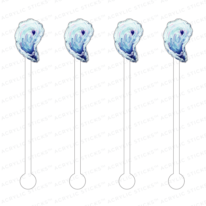 BLUE OYSTER ACRYLIC STIR STICKS