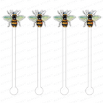BUMBLEBEE ACRYLIC STIR STICKS