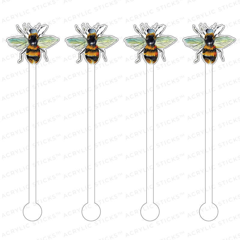 BUMBLEBEE ACRYLIC STIR STICKS