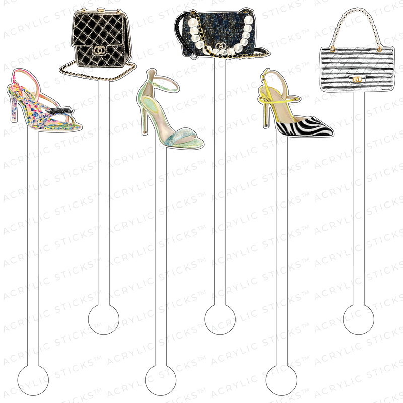 FASHION ICON ACRYLIC STIR STICKS COMBO