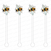 BUMBLEBEE SIDE PROFILE ACRYLIC STIR STICKS