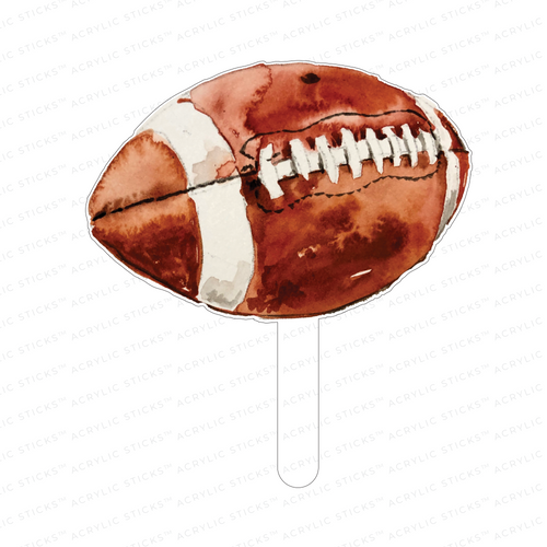 FOOTBALL ACRYLIC CAKE TOPPER