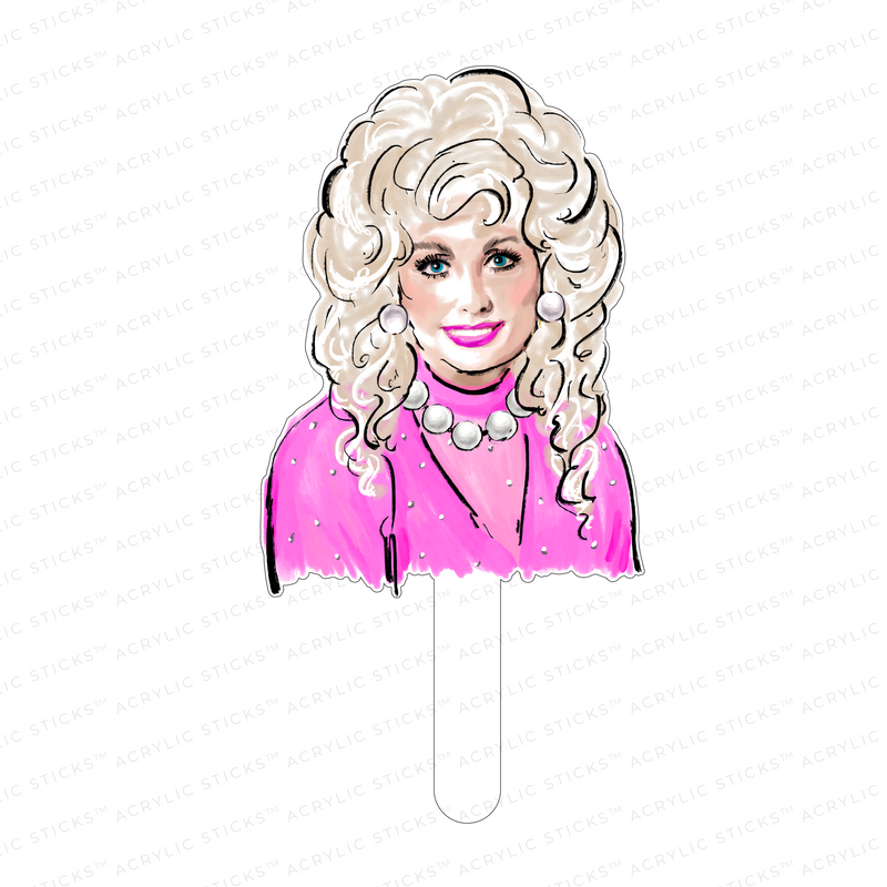 MS. DOLLY ACRYLIC CAKE TOPPER