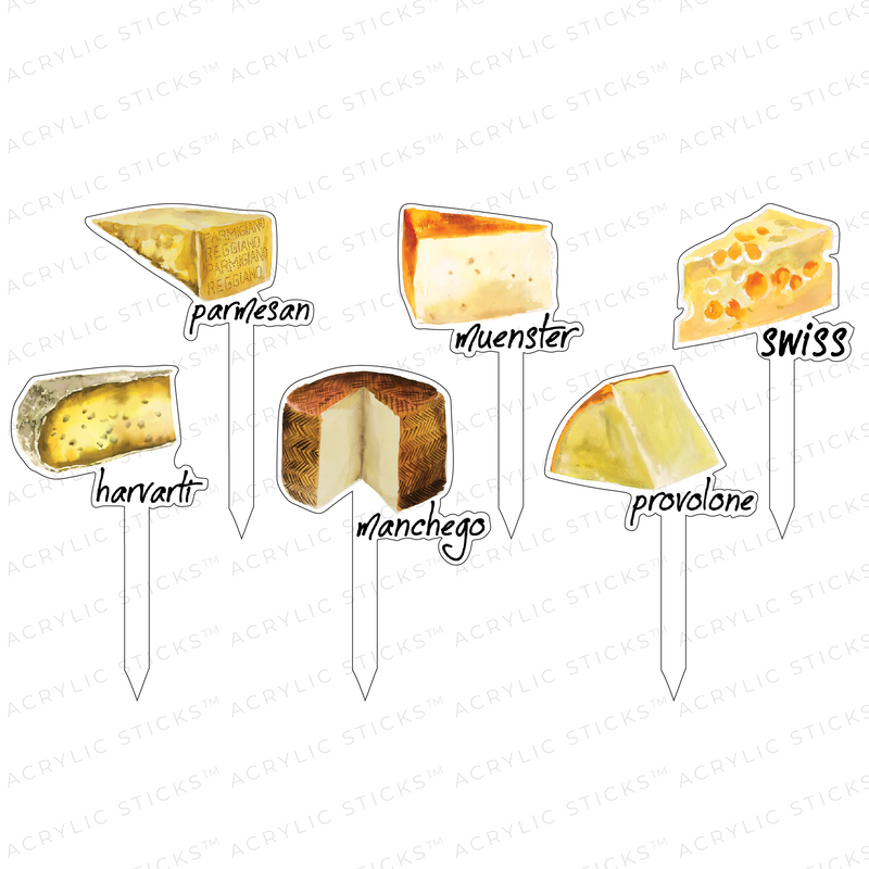 CHEESE PLEASE FROMAGE ACRYLIC STICKS COMBO