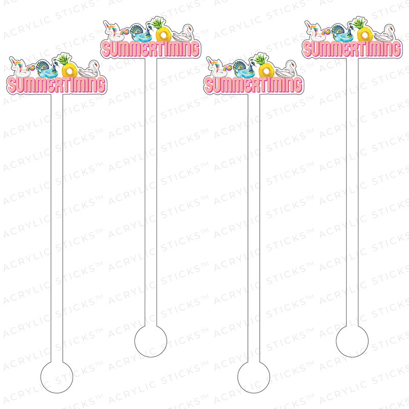 SUMMERTIMING ACRYLIC STIR STICKS