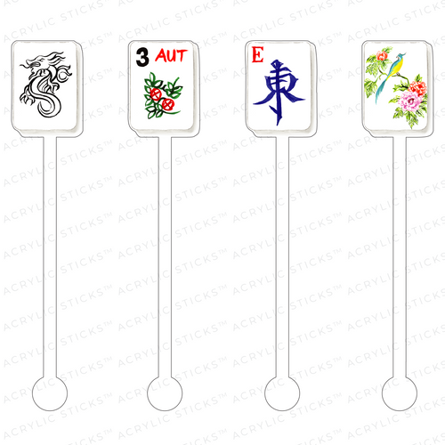 CLASSIC MAHJONG ACRYLIC STIR STICKS COMBO