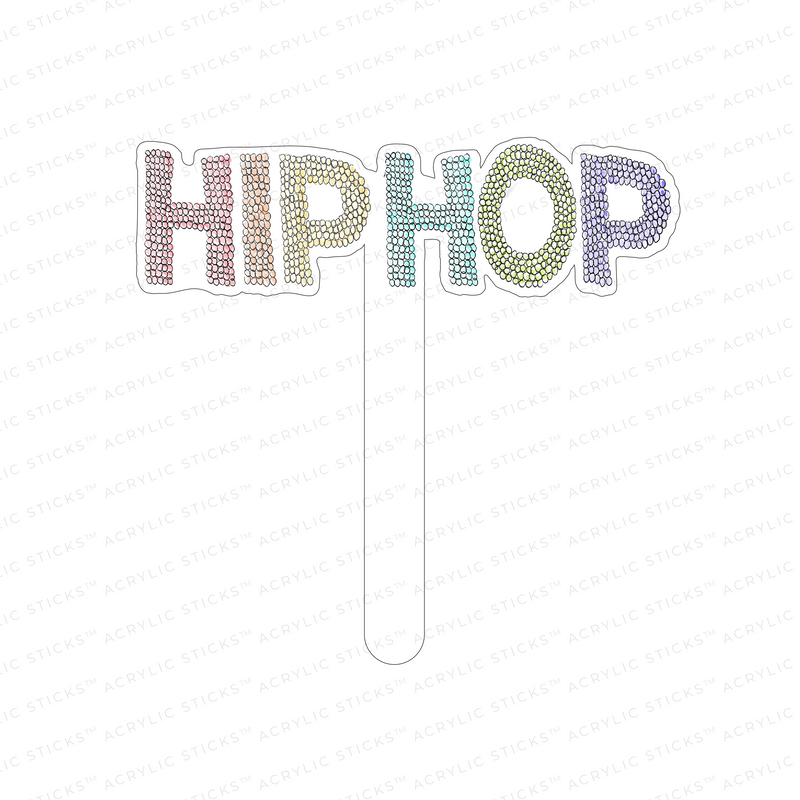 HIP HOP ACRYLIC CAKE TOPPER