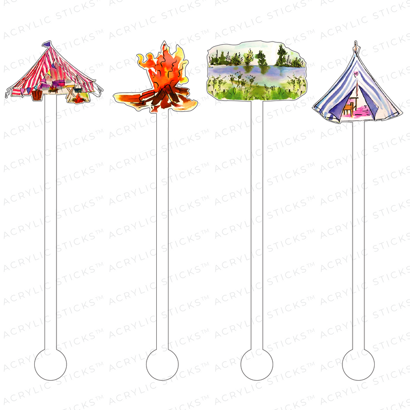 CAMPFIRE ACRYLIC STIR STICKS COMBO