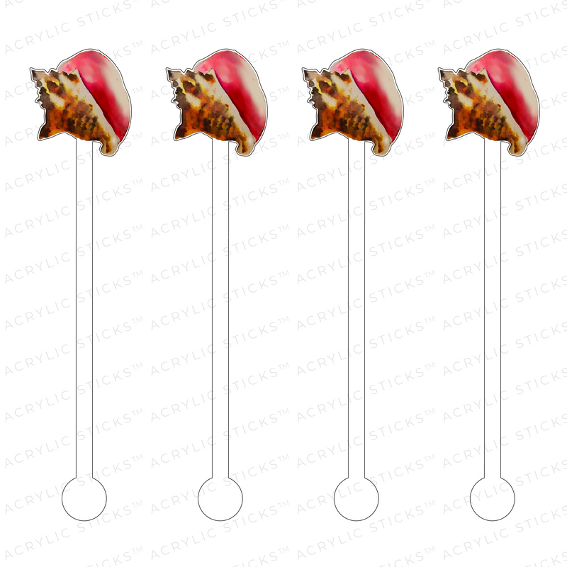 CONCH SHELL ACRYLIC STIR STICKS