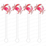 CRAB ACRYLIC STIR STICKS