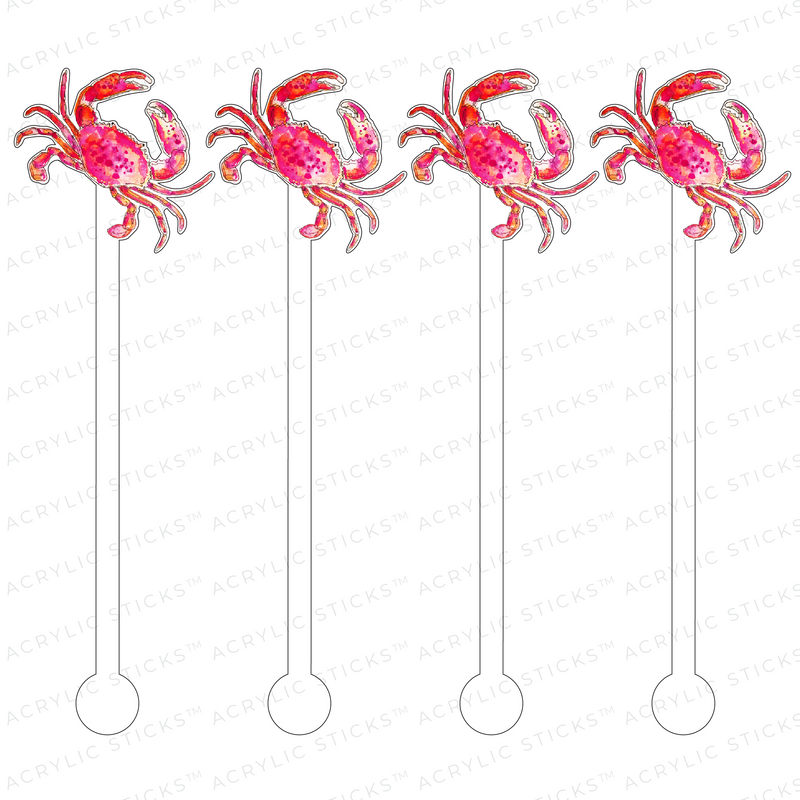 CRAB ACRYLIC STIR STICKS