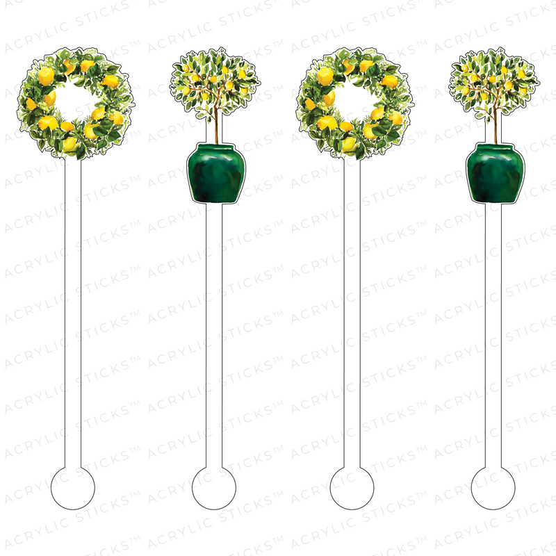 LEMON LIVING ACRYLIC STIR STICKS COMBO