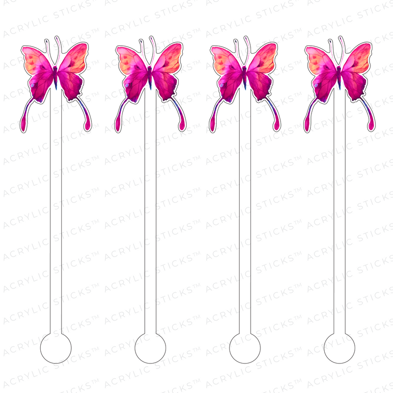 CARLEY BUTTERFLY ACRYLIC STIR STICKS