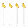 LEMON SLICE ACRYLIC STIR STICKS