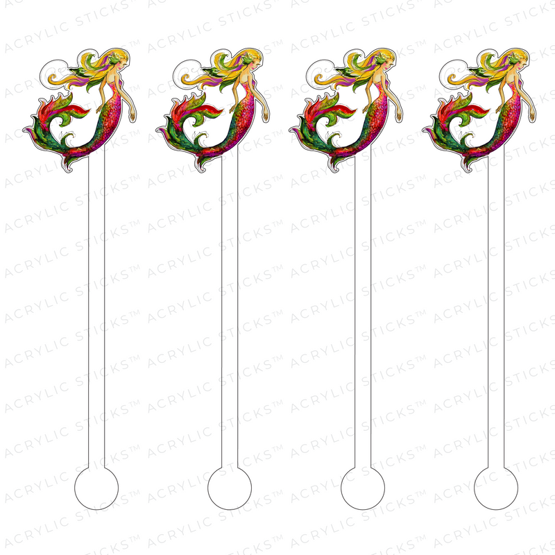 MERMAID ACRYLIC STIR STICKS