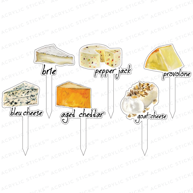 SAY CHEESE FROMAGE ACRYLIC STICKS COMBO