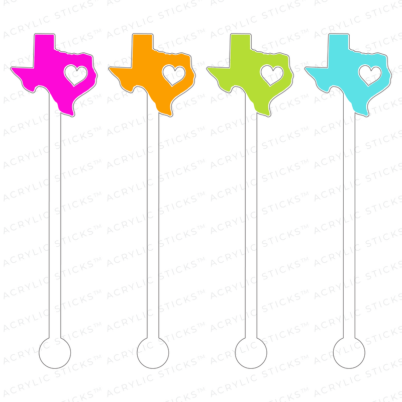 FOR THE LOVE OF TEXAS ACRYLIC STIR STICKS COMBO