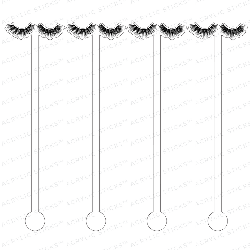 LASHES ACRYLIC STIR STICKS