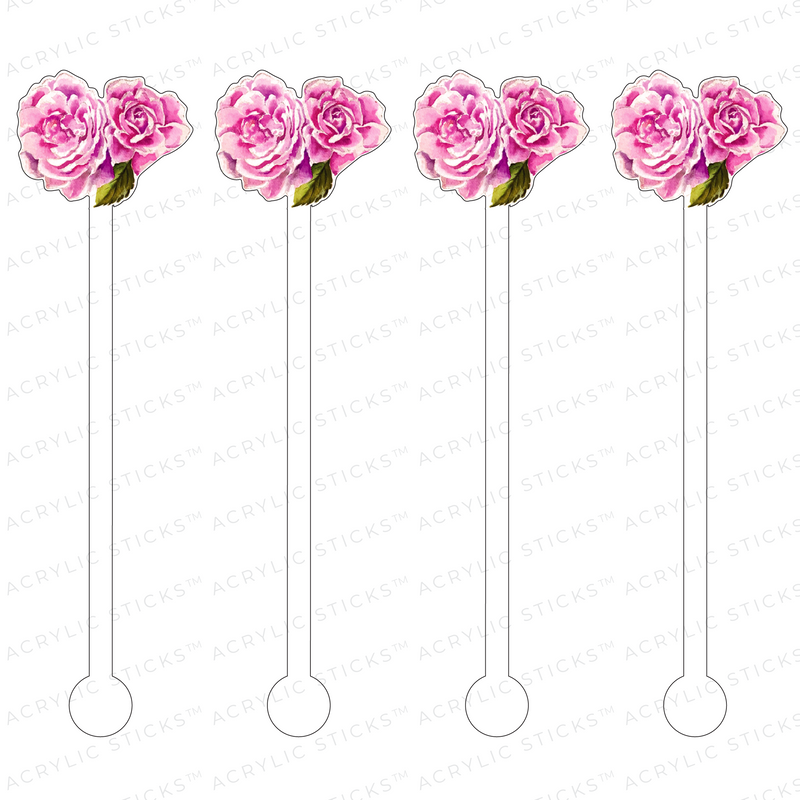 FAIRY ROSES ACRYLIC STIR STICKS