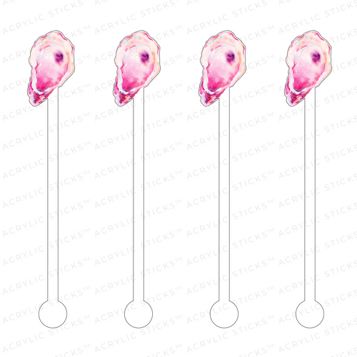 PINK OYSTER ACRYLIC STIR STICKS