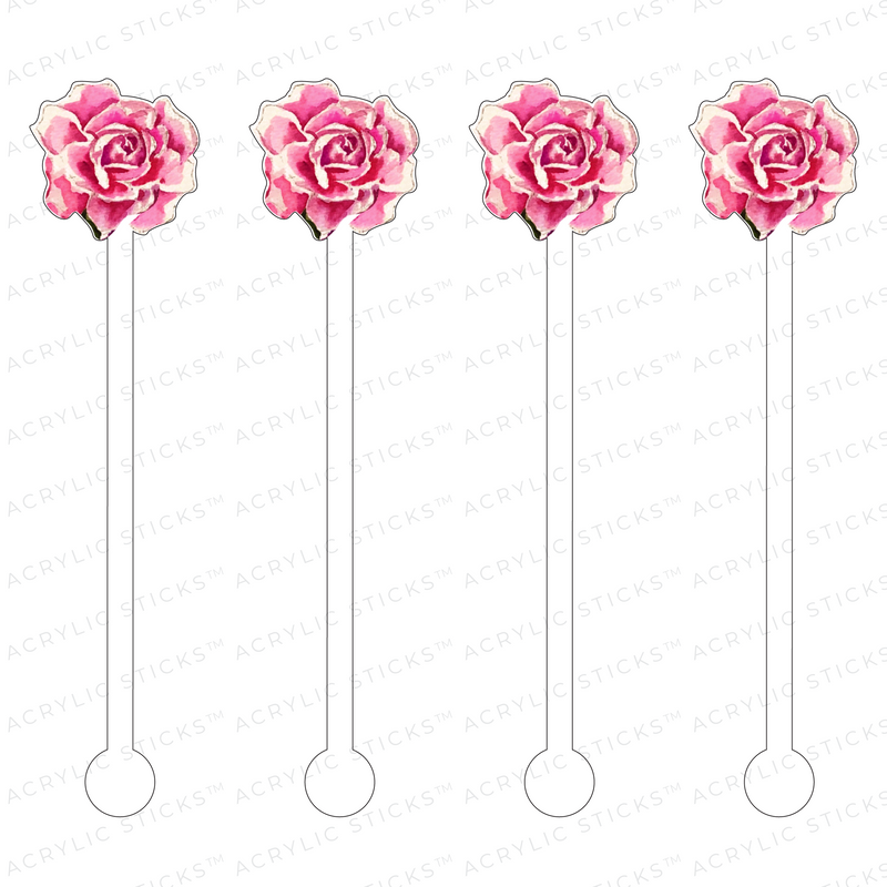 DREAM ROSE ACRYLIC STIR STICKS