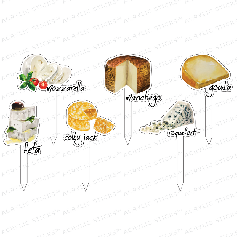 CHEESE LOVERS FROMAGE ACRYLIC STICKS COMBO