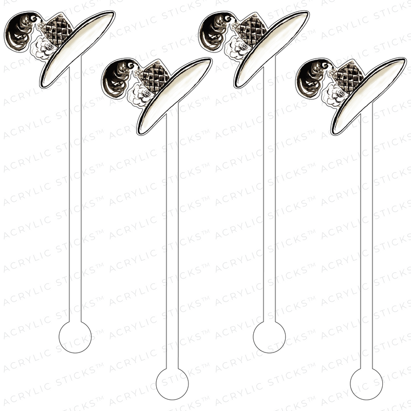 MY FAIR LADY HAT ACRYLIC STIR STICKS