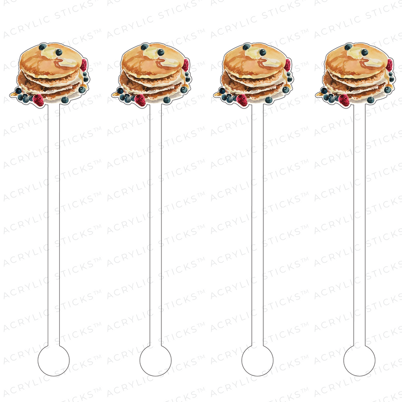 PANCAKES ACRYLIC STIR STICKS