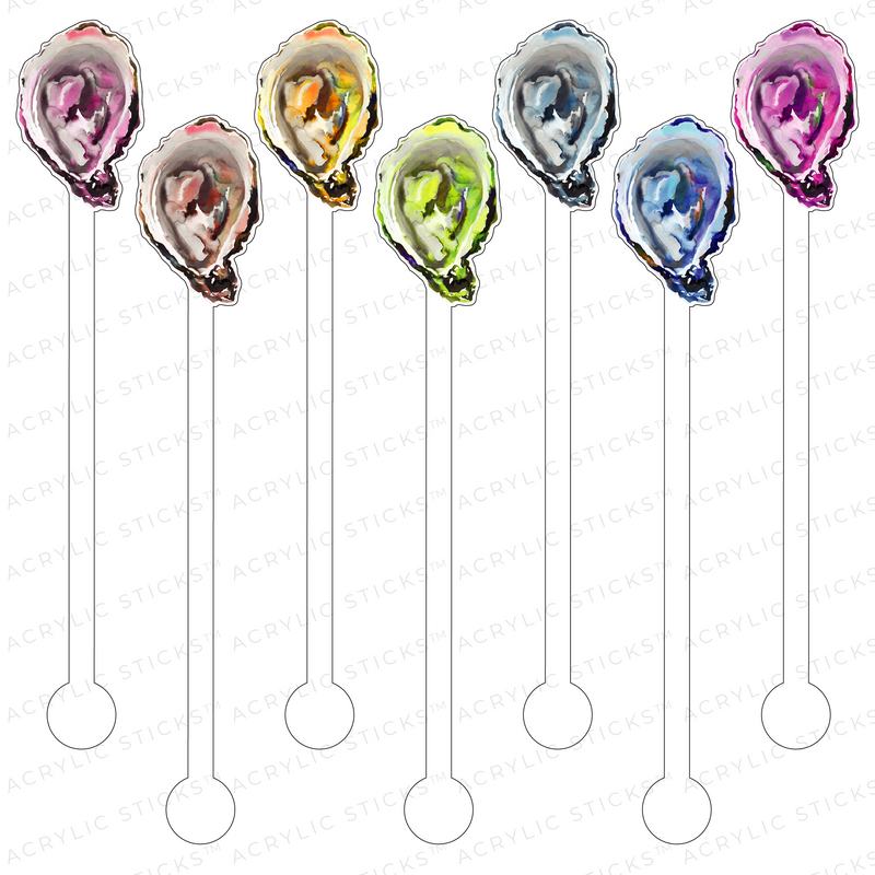 OH! OYSTERS ACRYLIC STIR STICKS COMBO