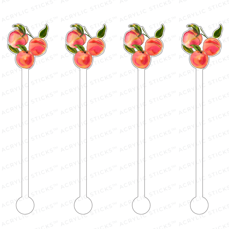 PEACHES ACRYLIC STIR STICKS