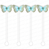 FIONA BUTTERFLY ACRYLIC STIR STICKS