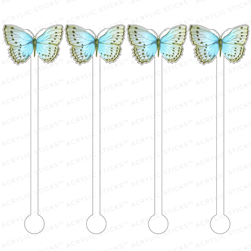 FIONA BUTTERFLY ACRYLIC STIR STICKS