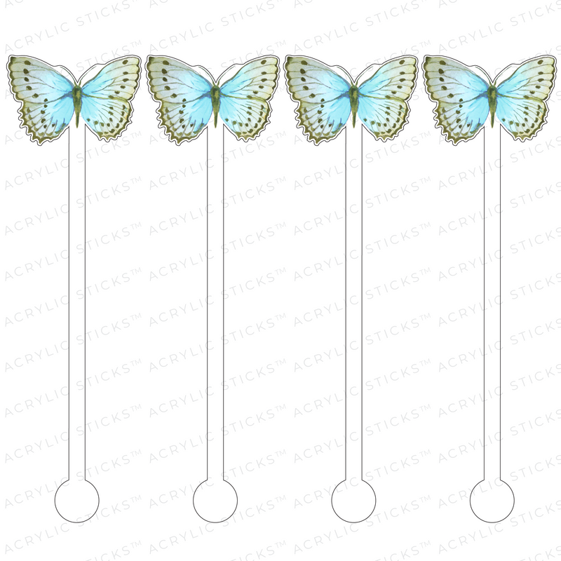 FIONA BUTTERFLY ACRYLIC STIR STICKS
