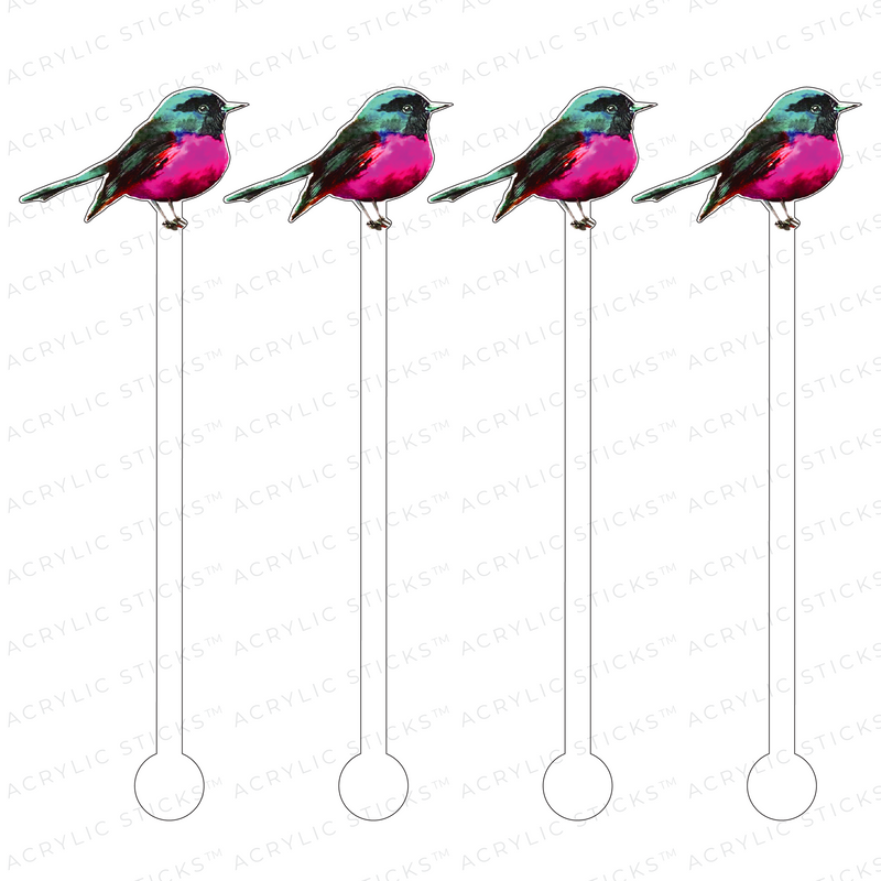 FUCHSIA SPARROW ACRYLIC STIR STICKS